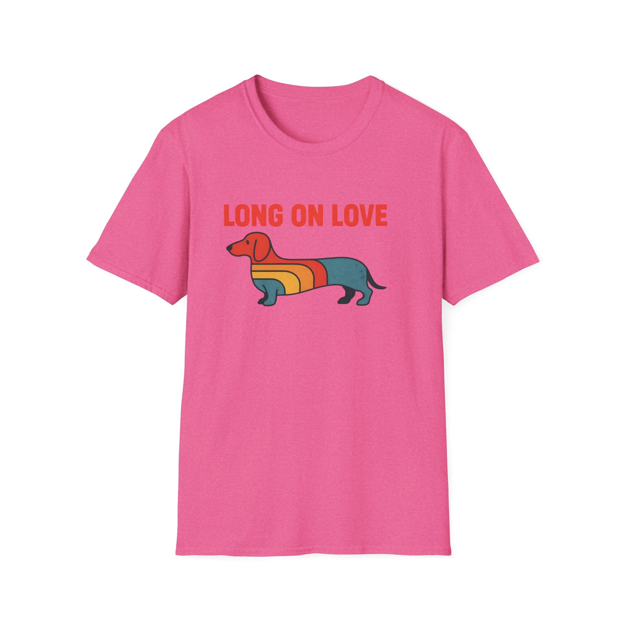 Dachshund Retro Rainbow T-Shirt