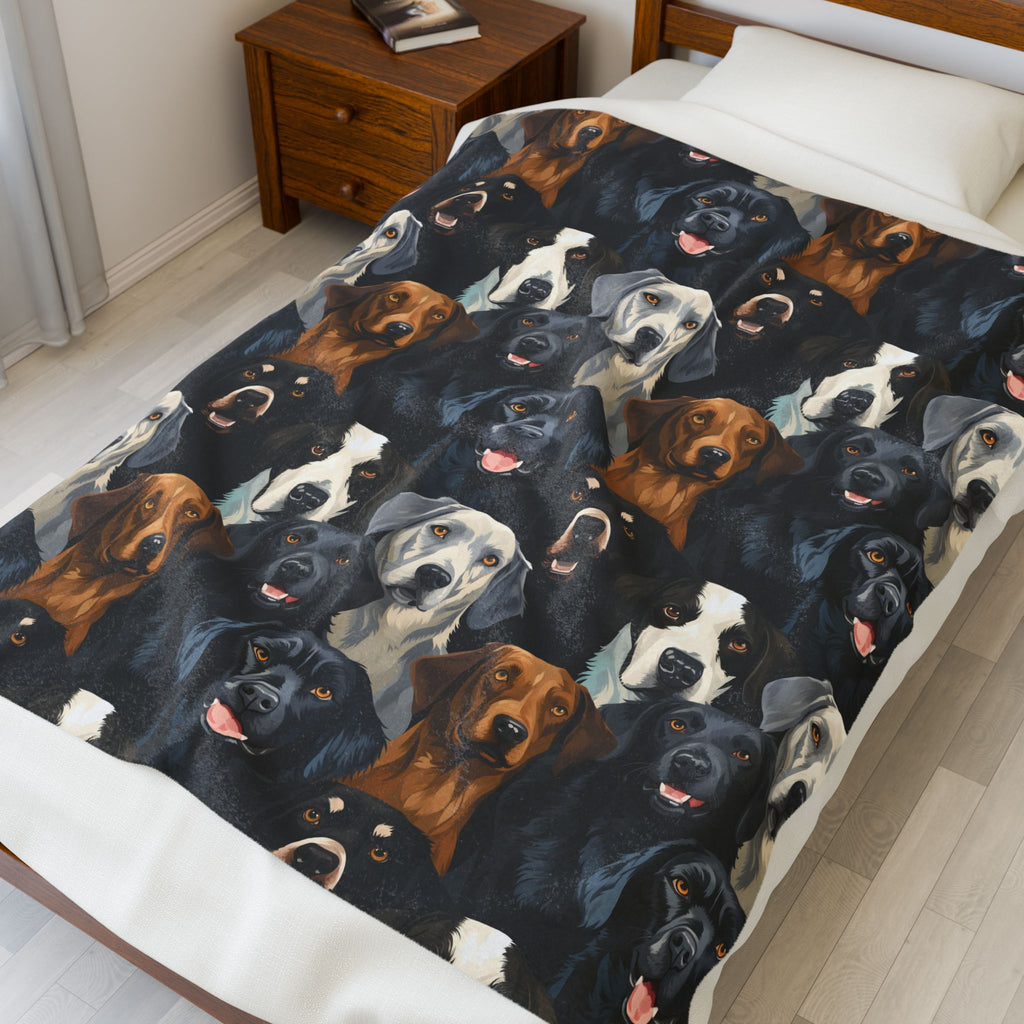 Golden Retriever Labrador Dog Blanket