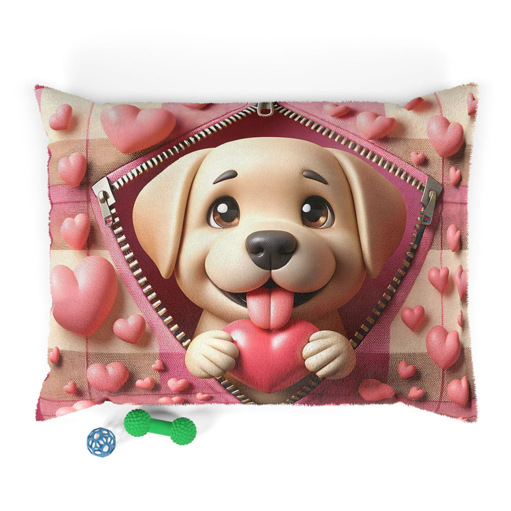 Labrador Valentine's Dog Bed