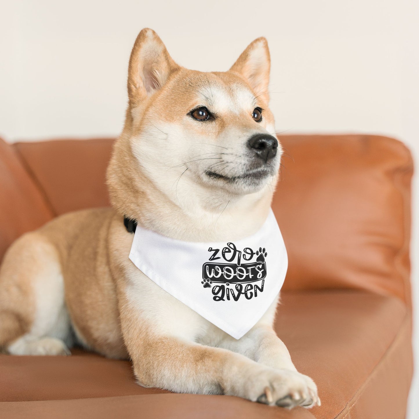 Zero Woofs Given Pet Bandana Collar