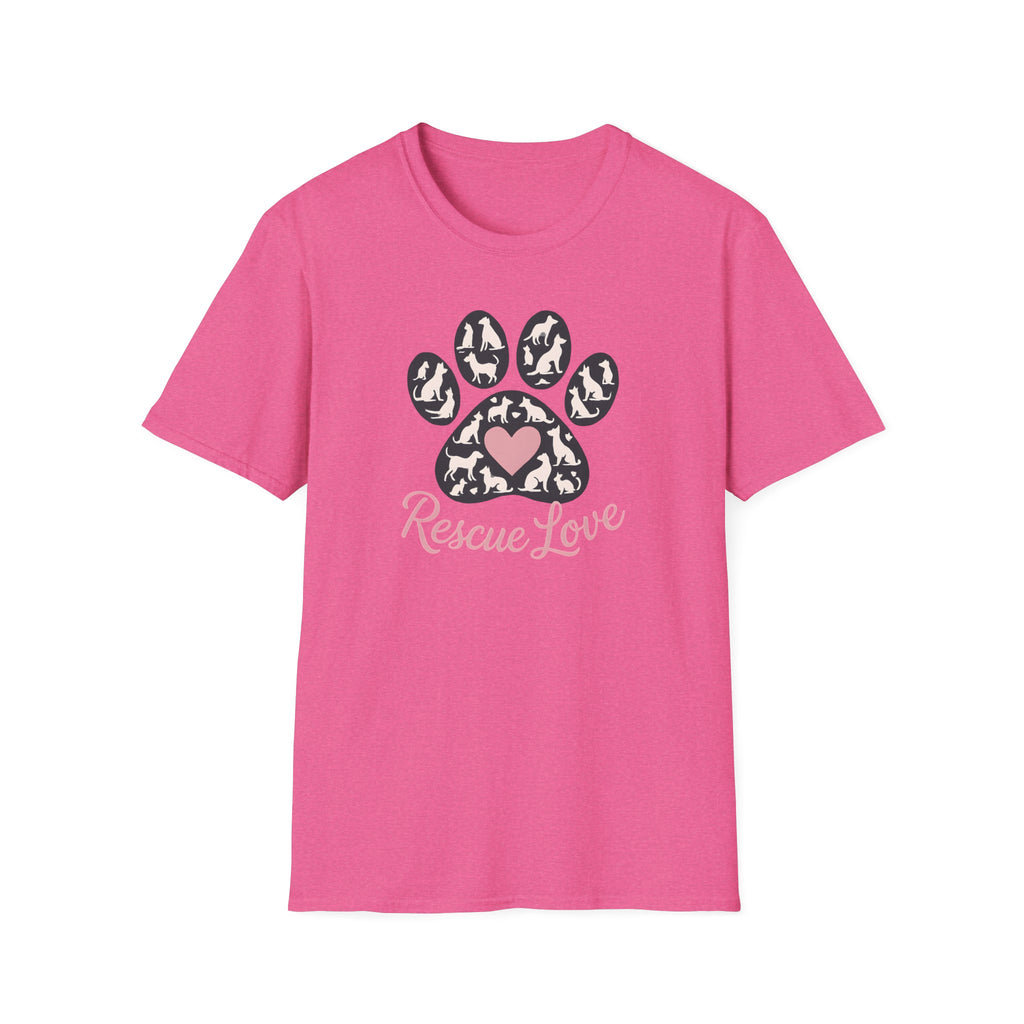 Rescue Love Paw Print T-Shirt