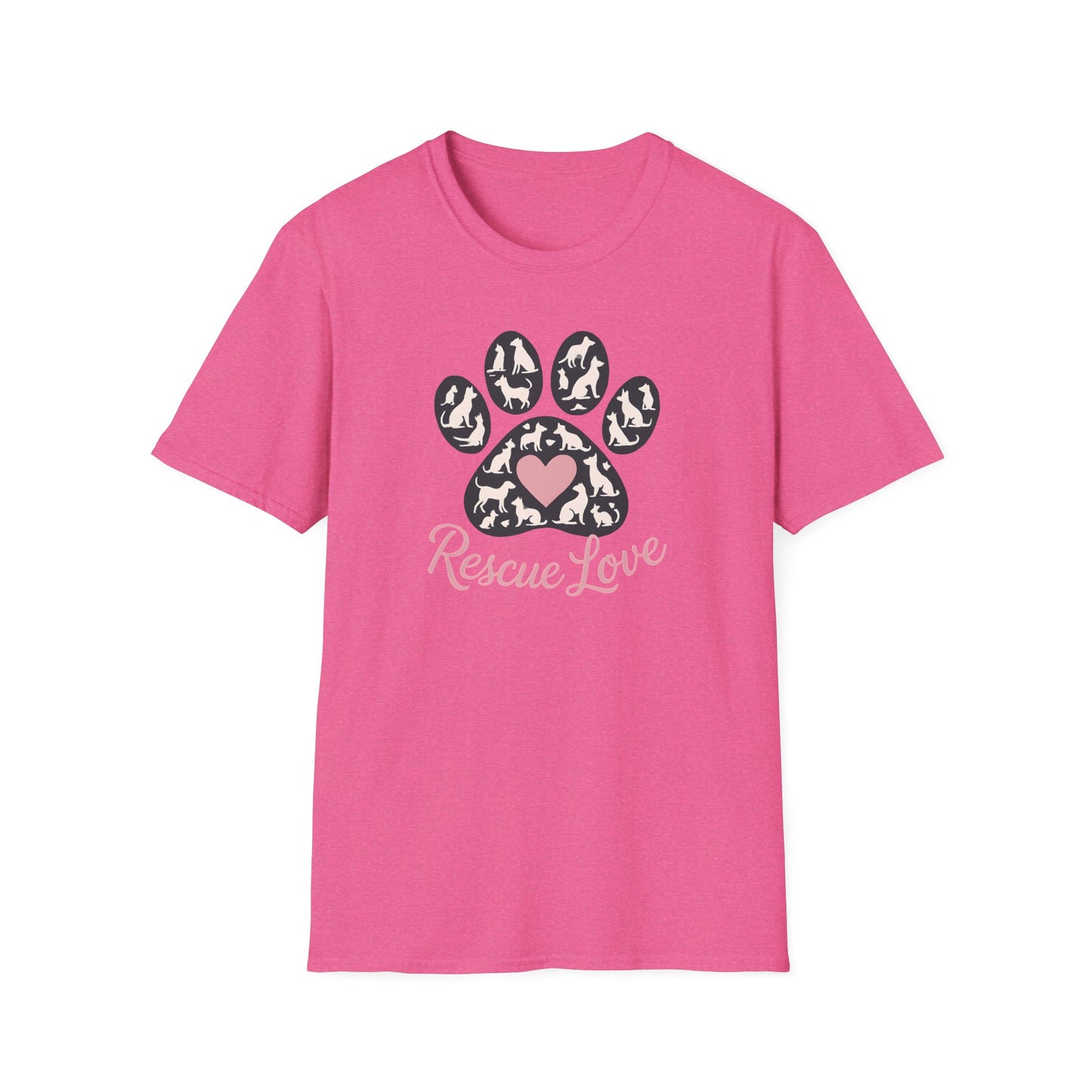 Rescue Love Paw Print T-Shirt