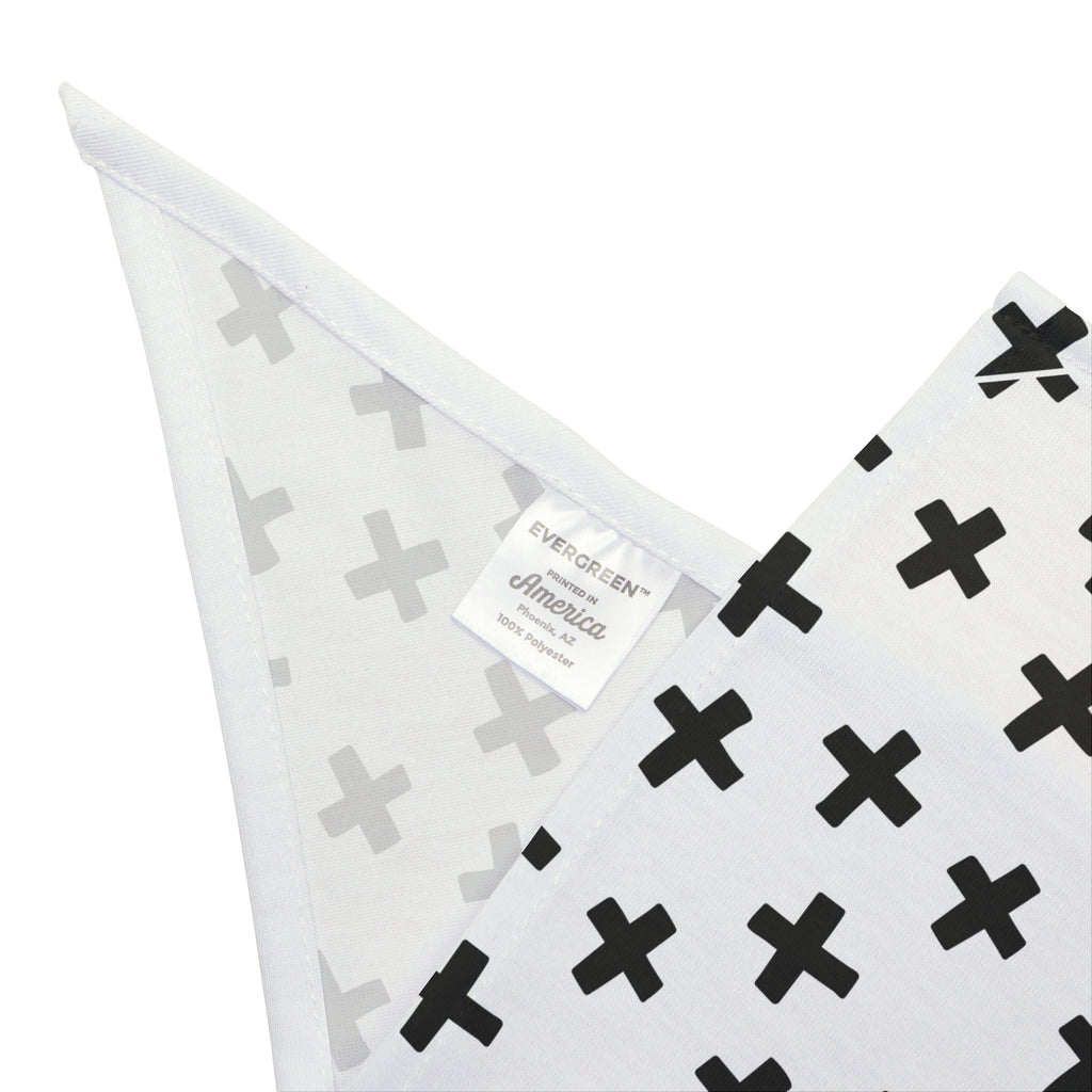 Black Crosses Dog Bandana
