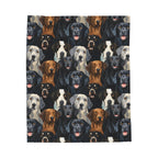 Golden Retriever Labrador Dog Blanket