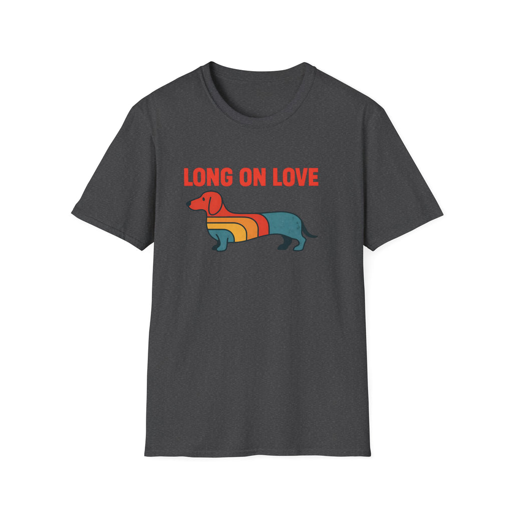 Dachshund Retro Rainbow T-Shirt