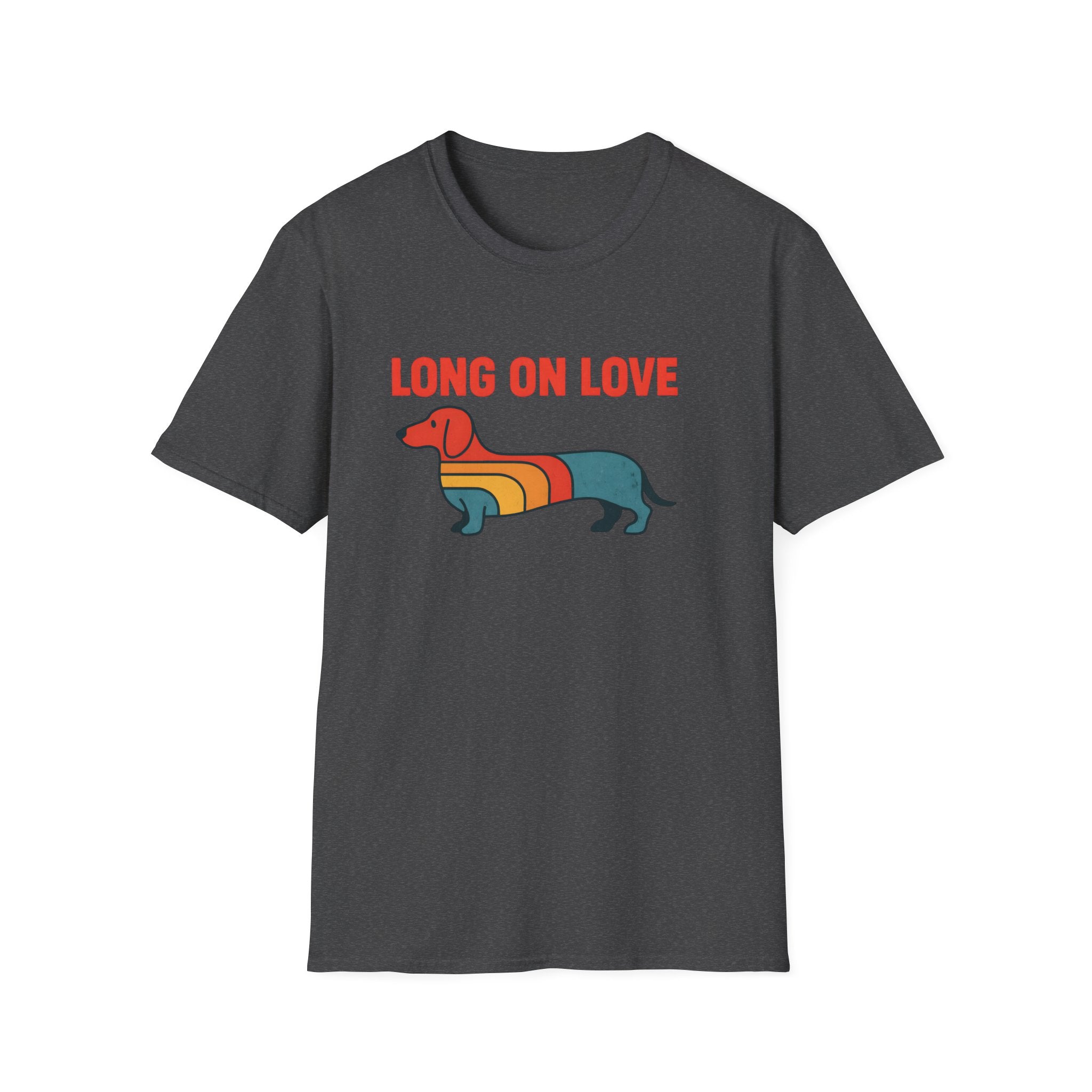 Dachshund Retro Rainbow T-Shirt