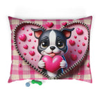 Boston Terrier Valentine's Dog Bed