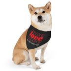 Love Love Love All Day Every Day Dog  Bandana Collar
