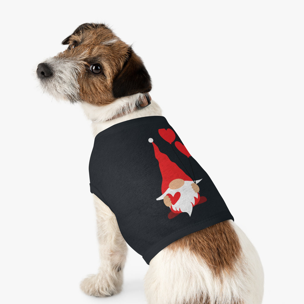 Gnome with Hearts Valentine Dog Tank Top