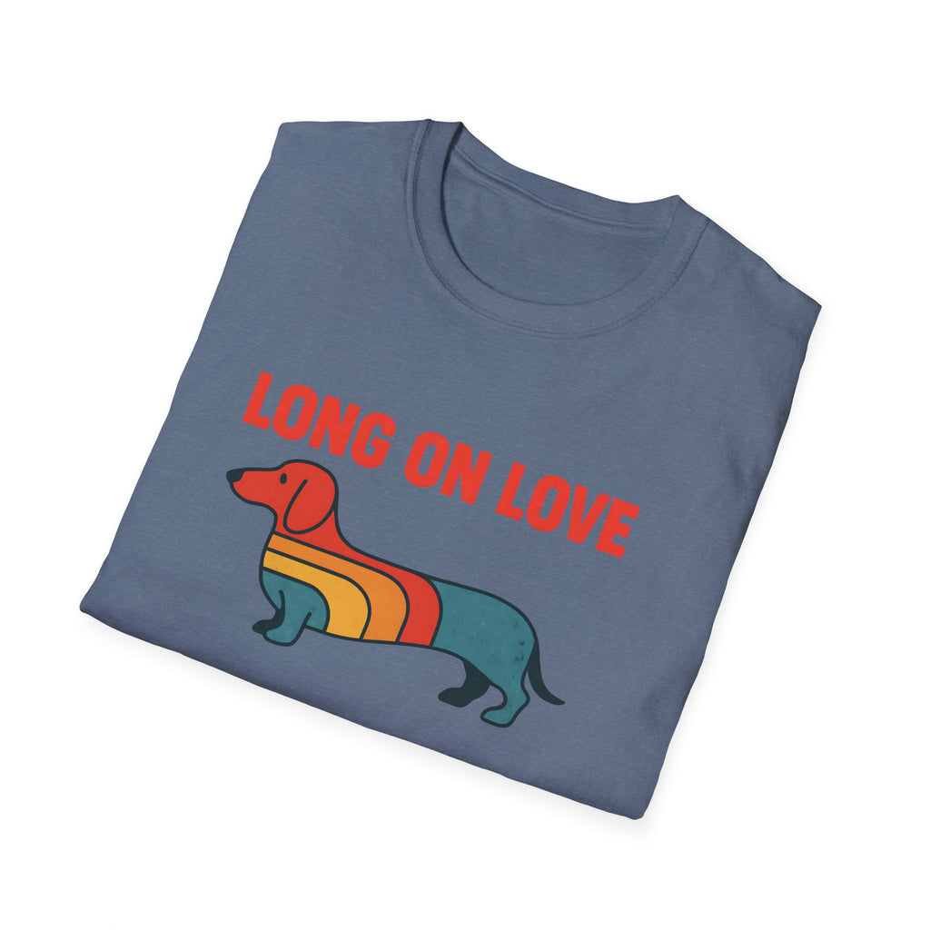 Dachshund Retro Rainbow T-Shirt