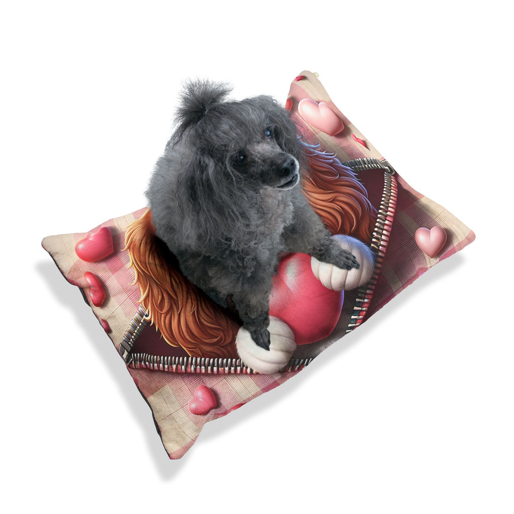 King Charles Cavalier Valentine's Dog Bed