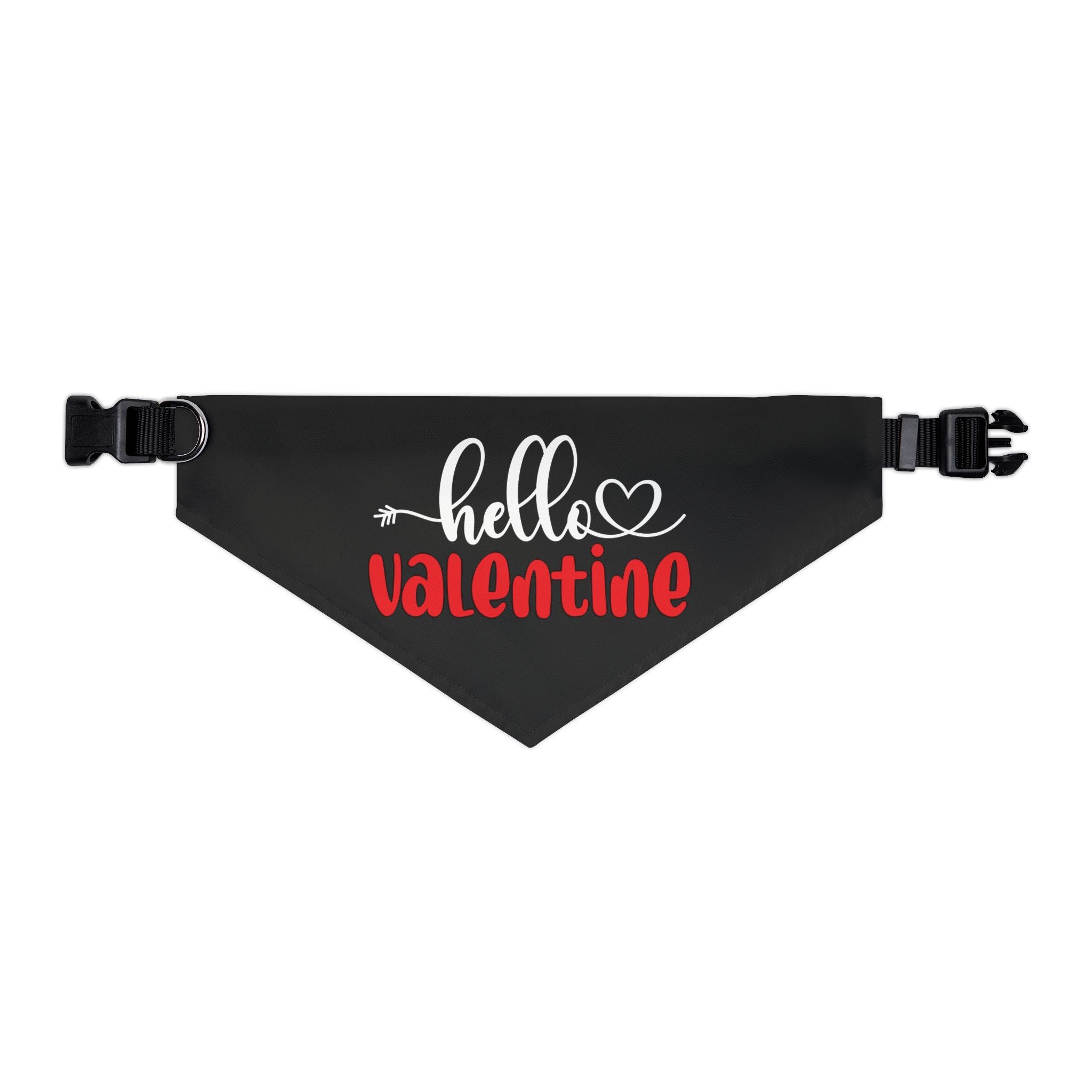 Hello Valentine Dog  Bandana Collar