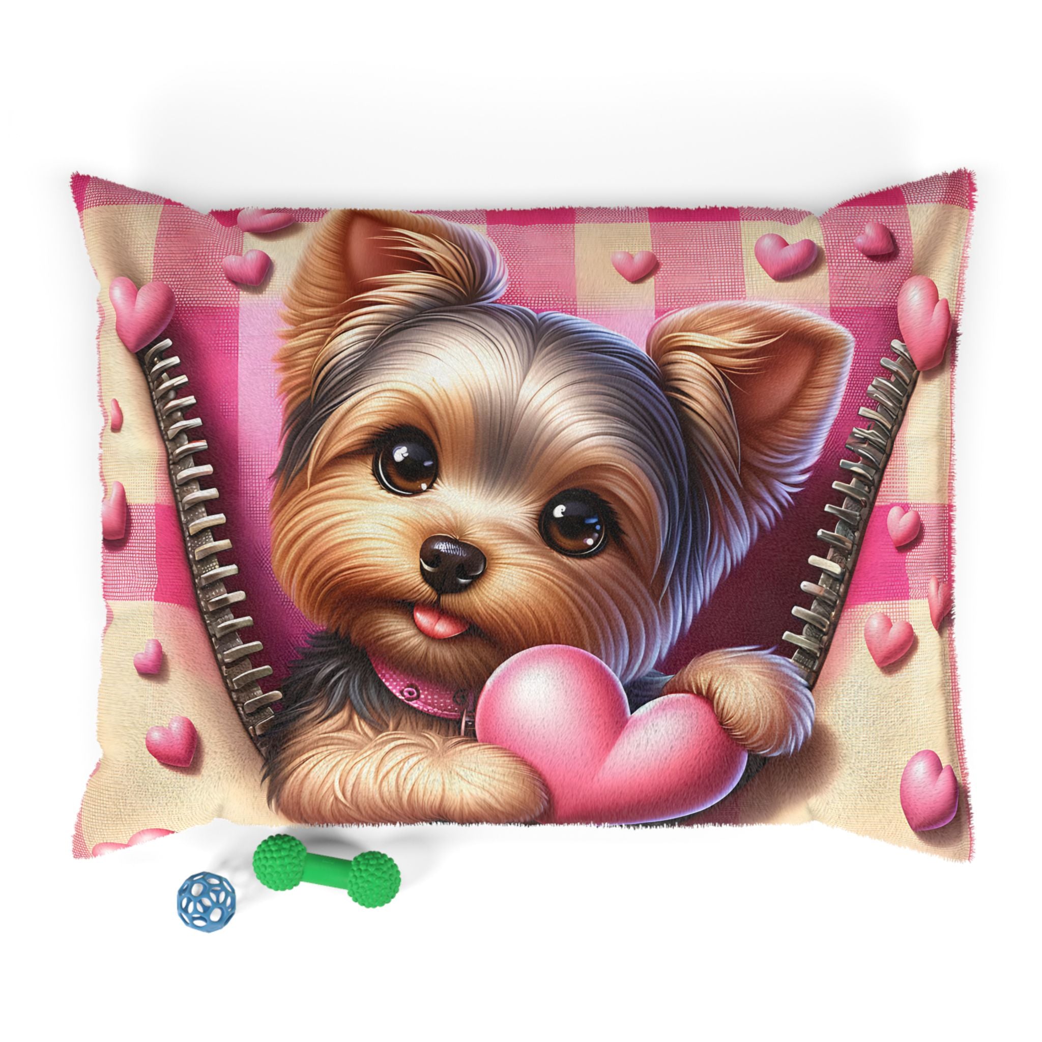 Yorkshire Terrier Valentine's Dog Bed