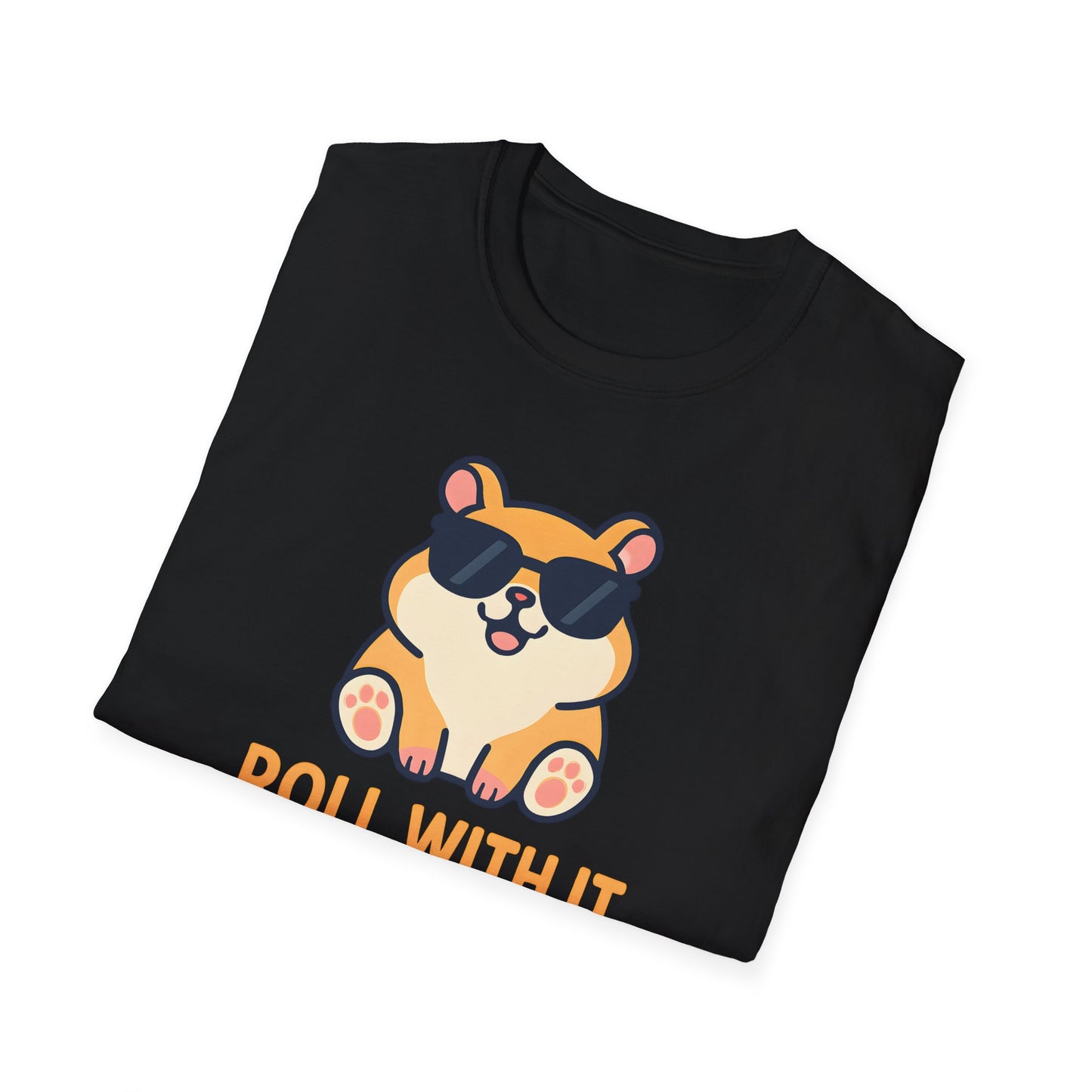 Corgi With Sunglasses Roll With It T-Shirt