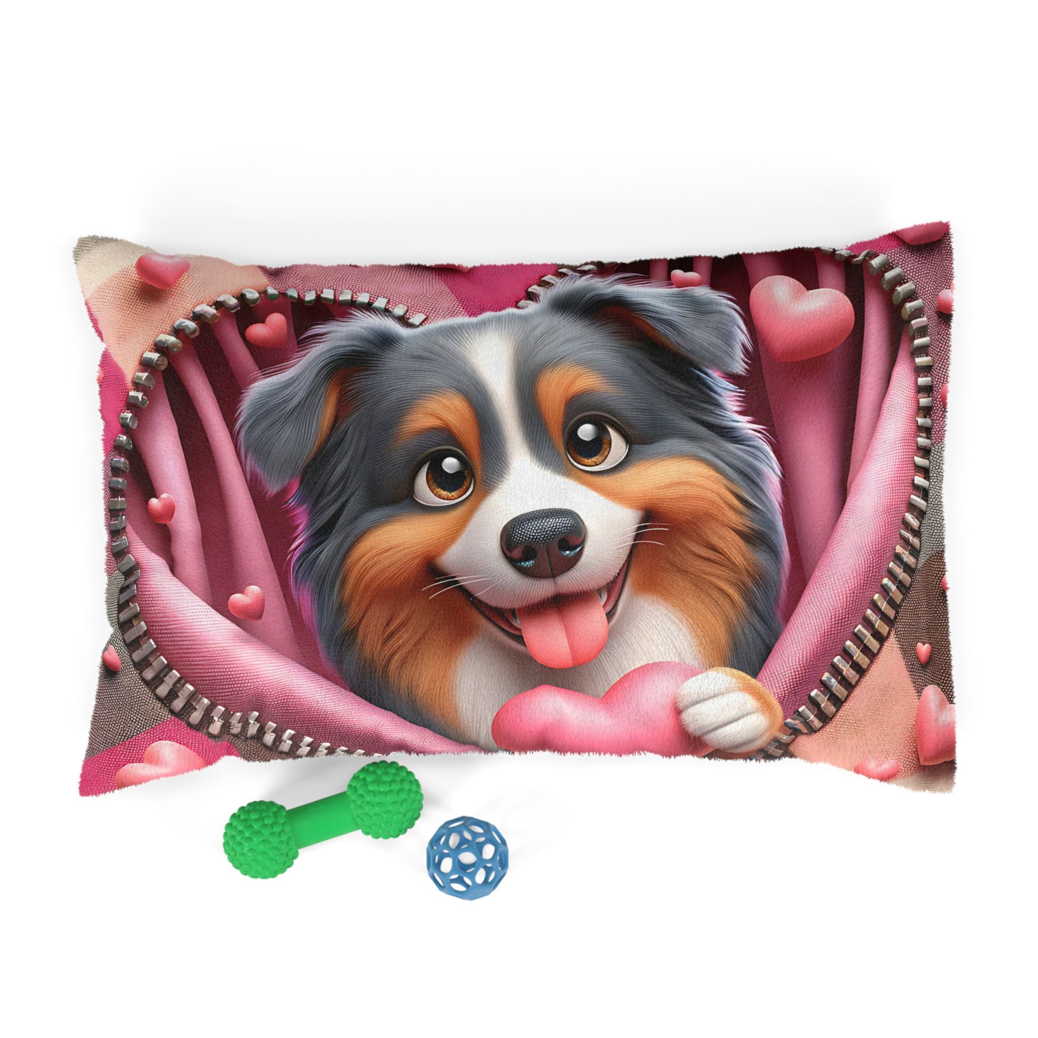 Shetland Sheepdog Valentine's Dog Bed