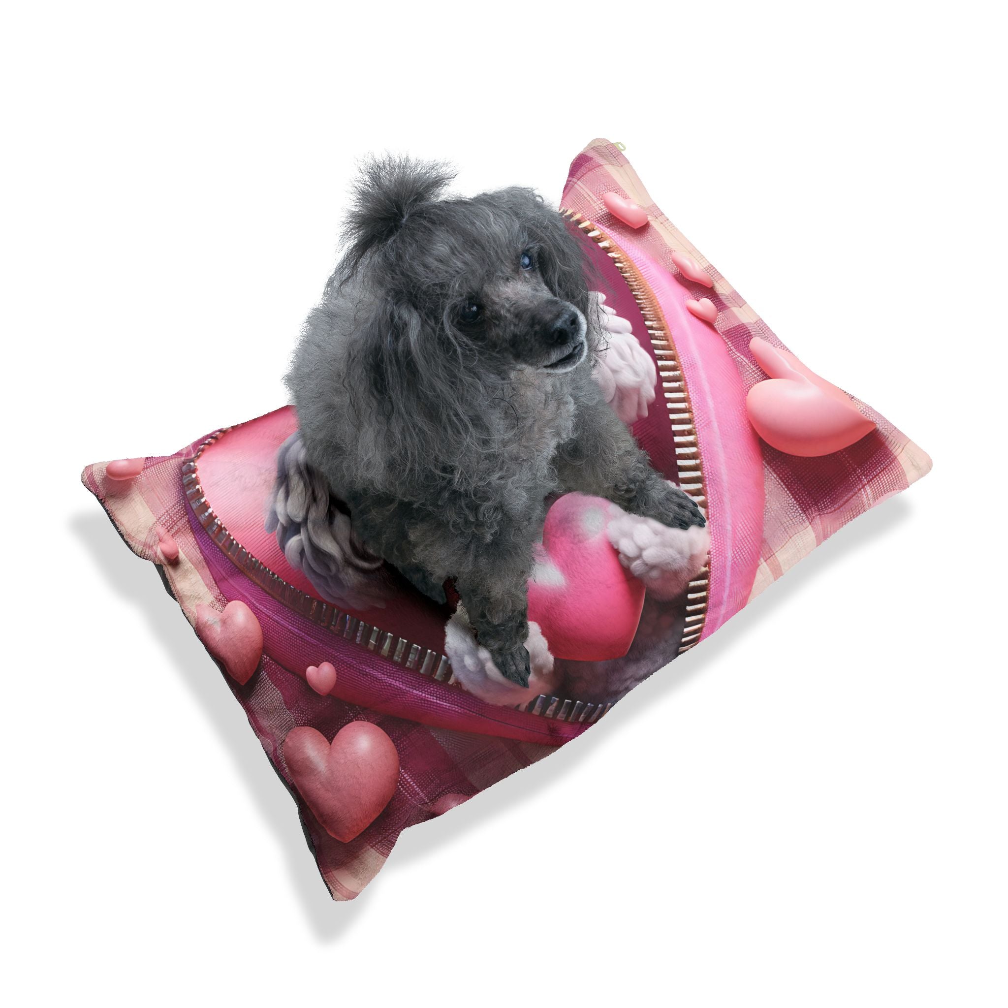 Poodle Valentine's Dog Bed