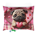 Pug Valentine's Dog Bed