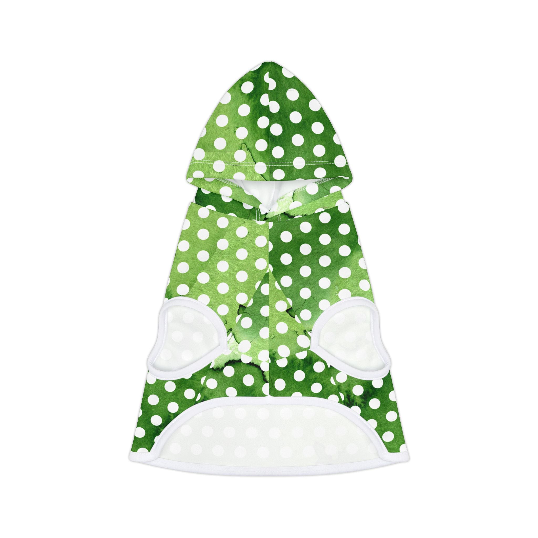 St Patrick's Day Polka Dots Dog Hoodie