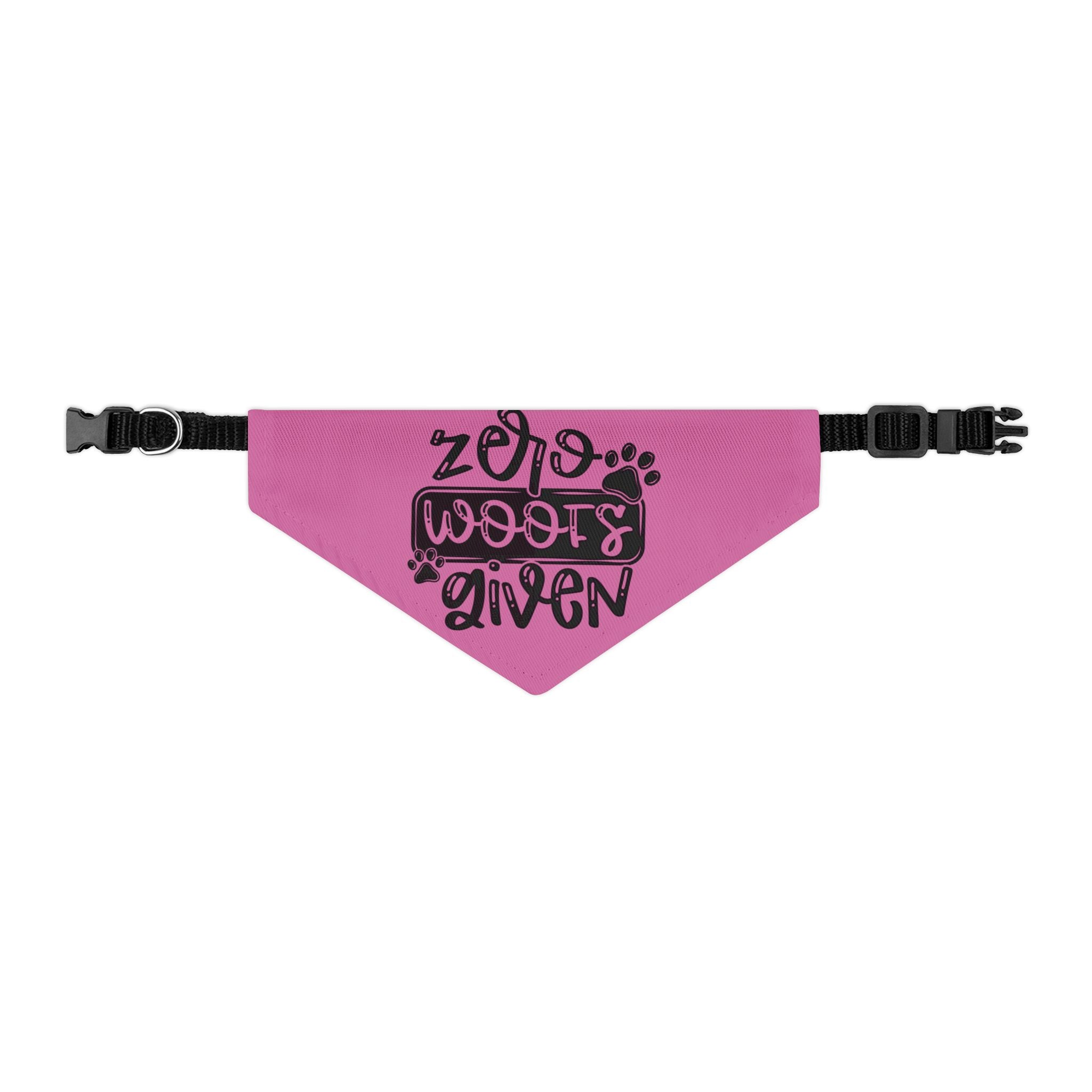Zero Woofs Given Pet Bandana Collar