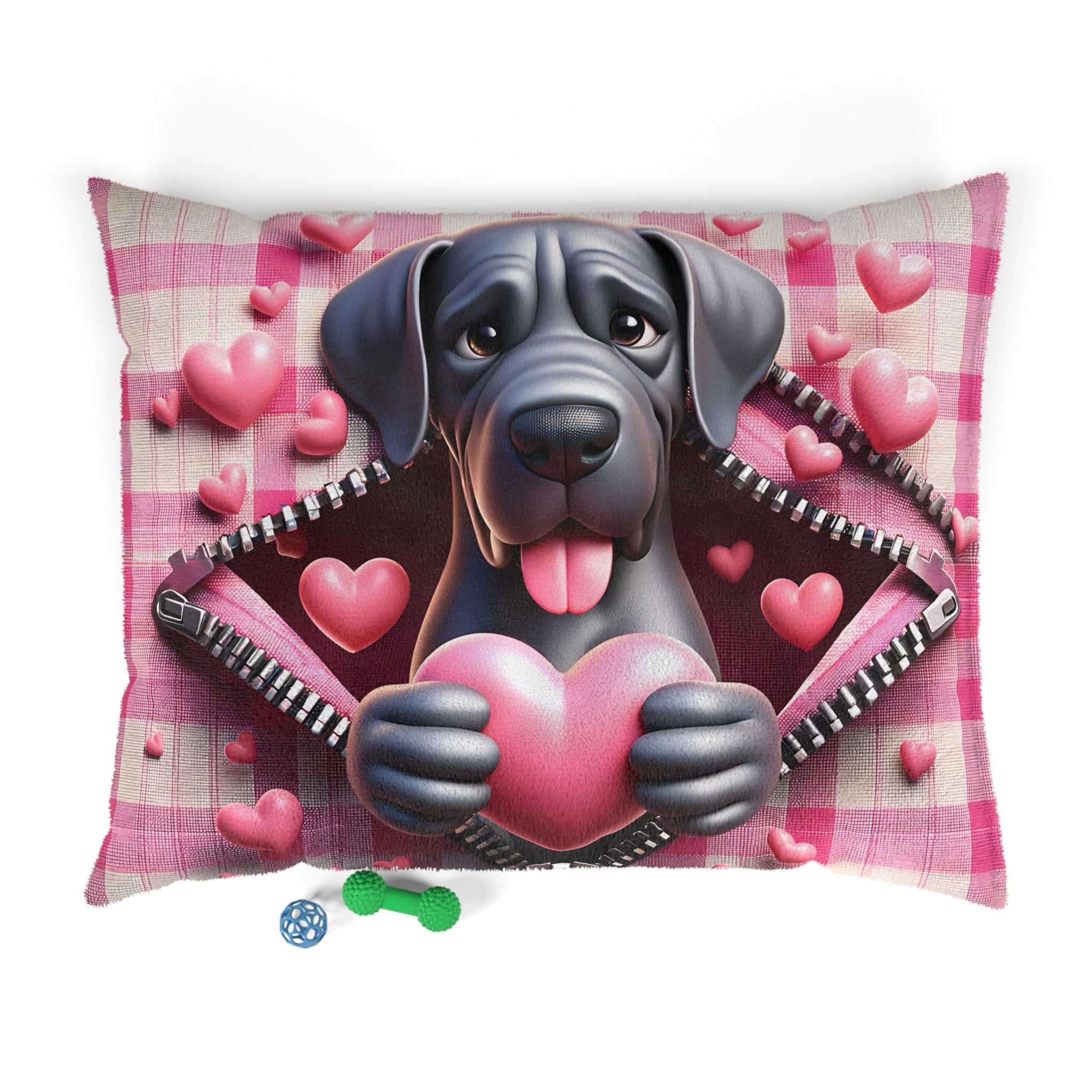 Great Dane Valentine's Dog Bed