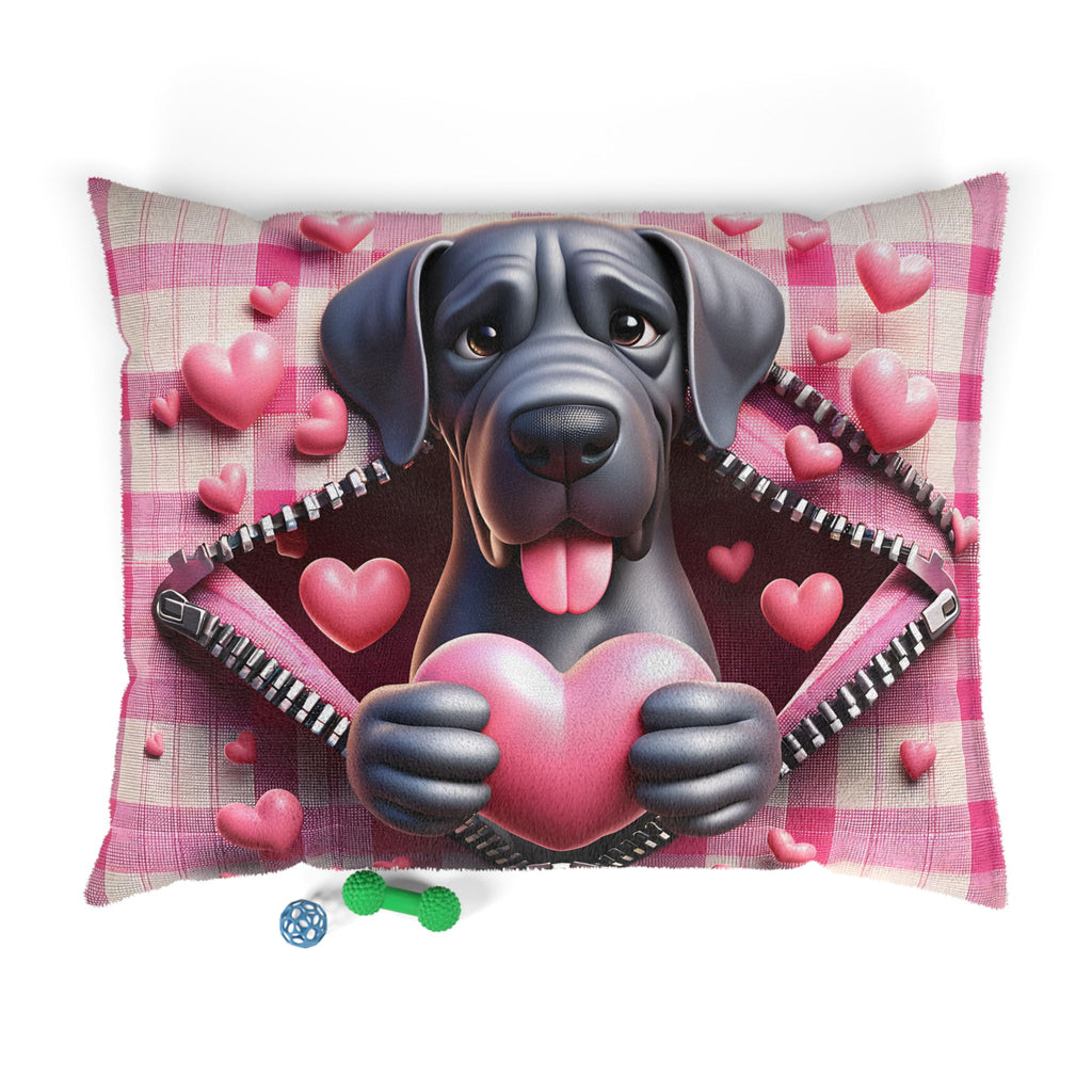 Great Dane Valentine's Dog Bed