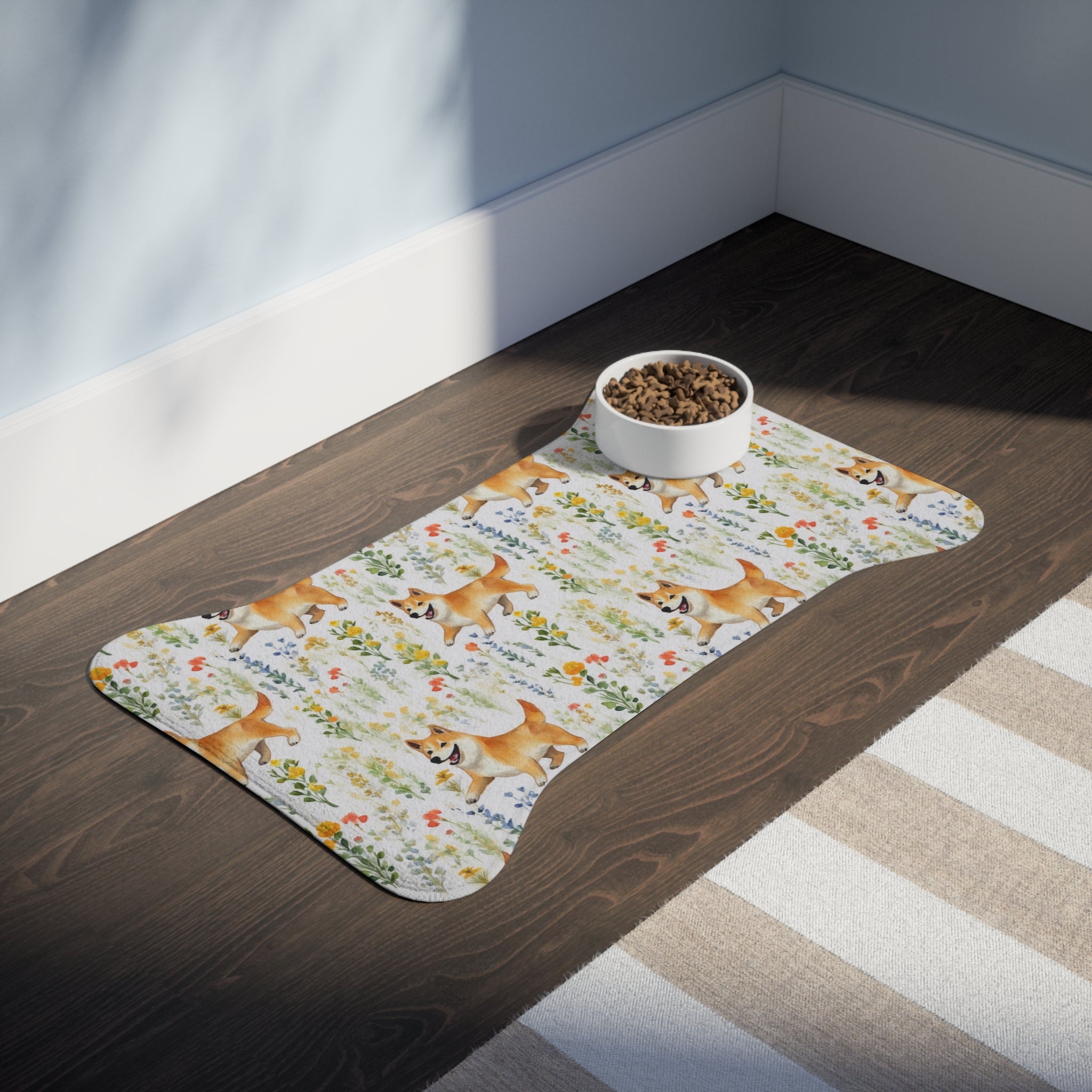 Shibas Pattern Feeding Mat
