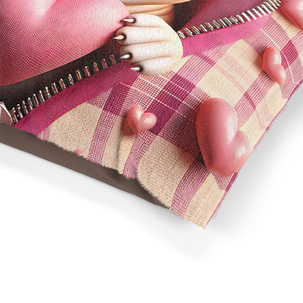 Bulldog Valentine's Dog Bed