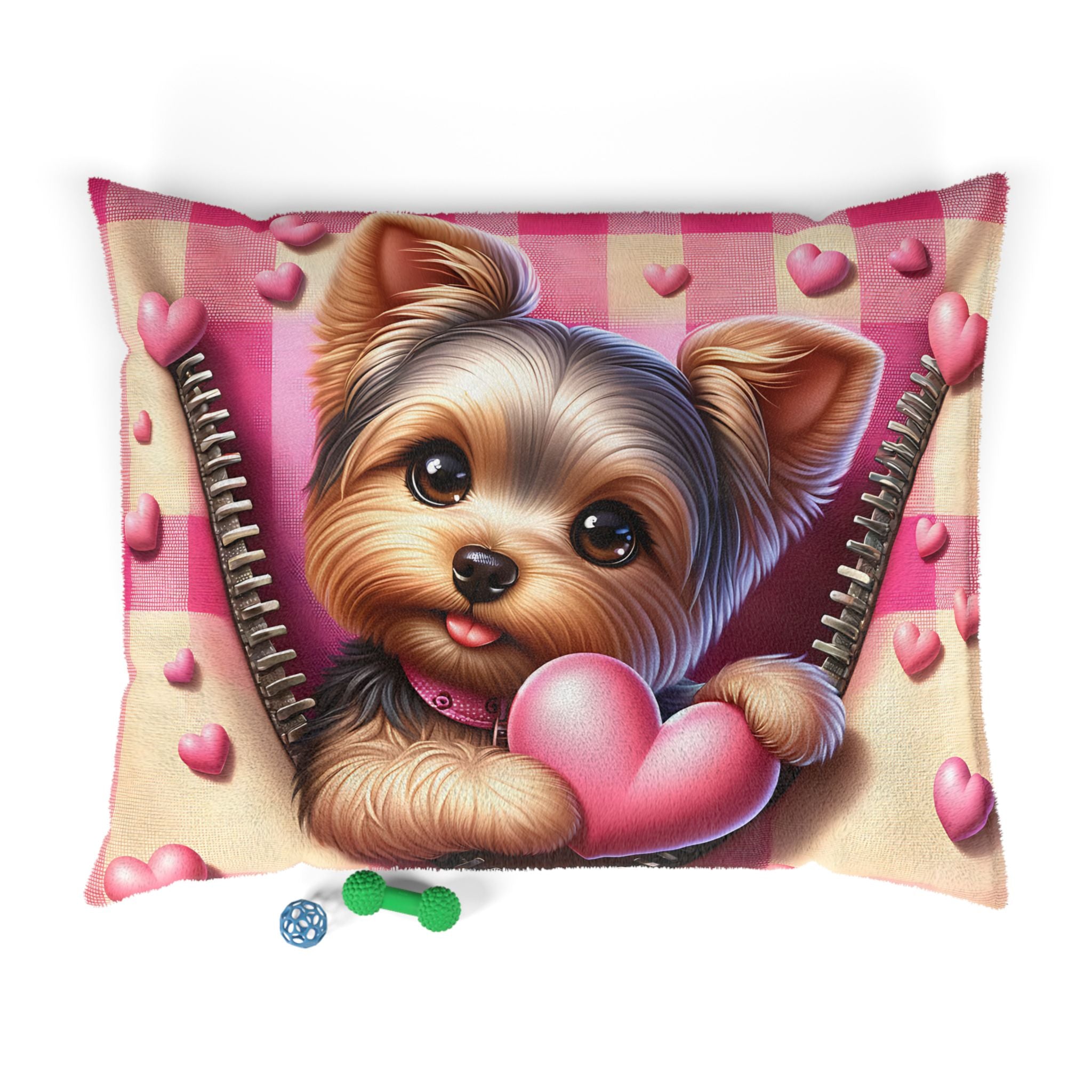 Yorkshire Terrier Valentine's Dog Bed