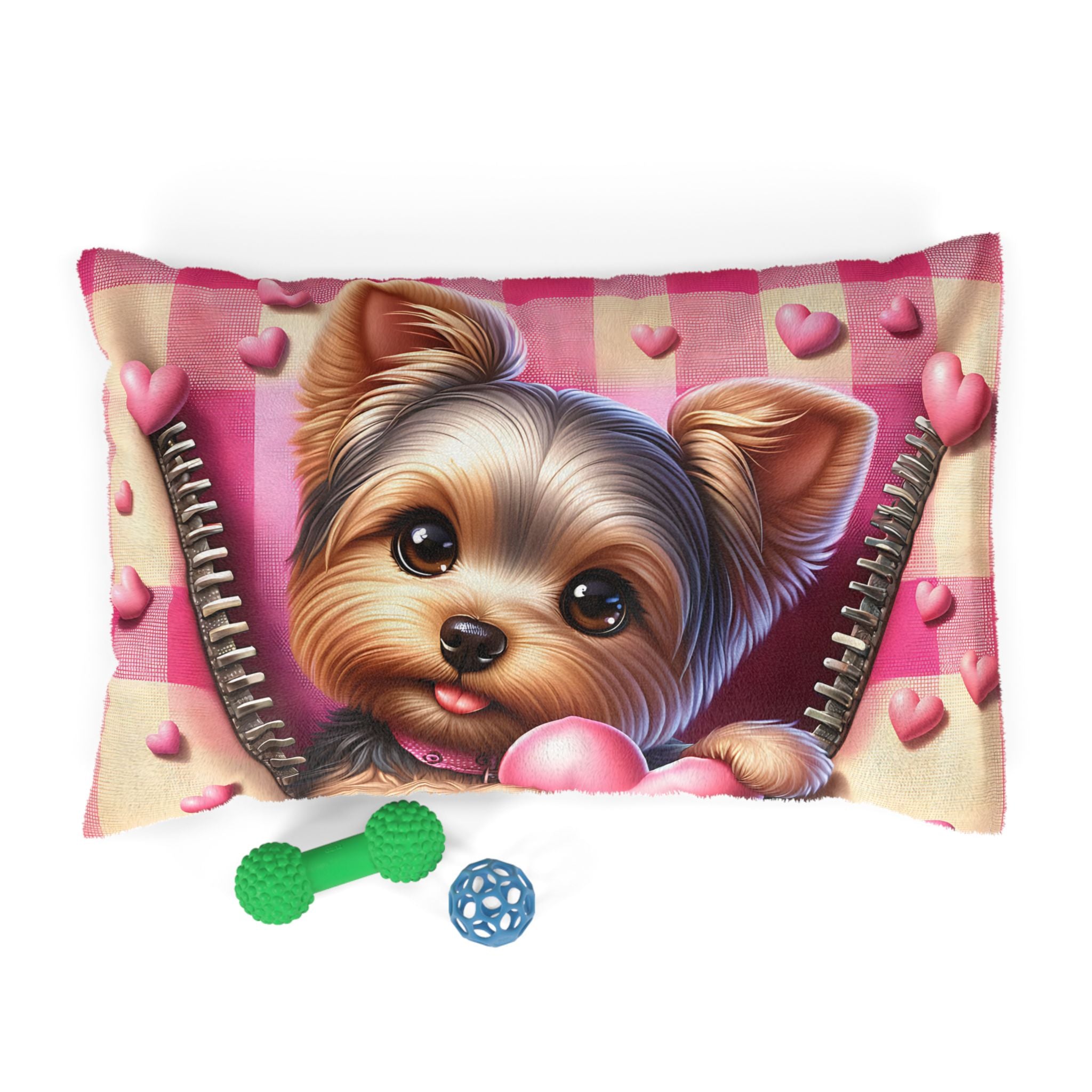 Yorkshire Terrier Valentine's Dog Bed