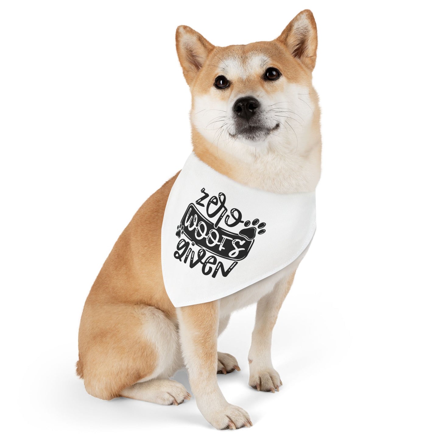 Zero Woofs Given Pet Bandana Collar
