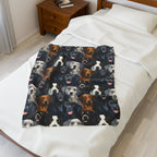 Golden Retriever Labrador Dog Blanket