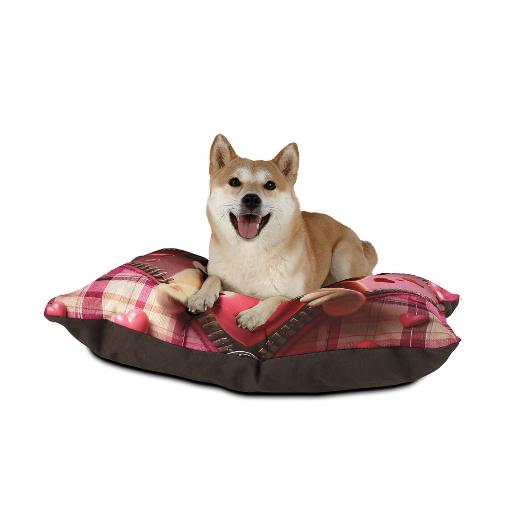 Pug Valentine's Dog Bed
