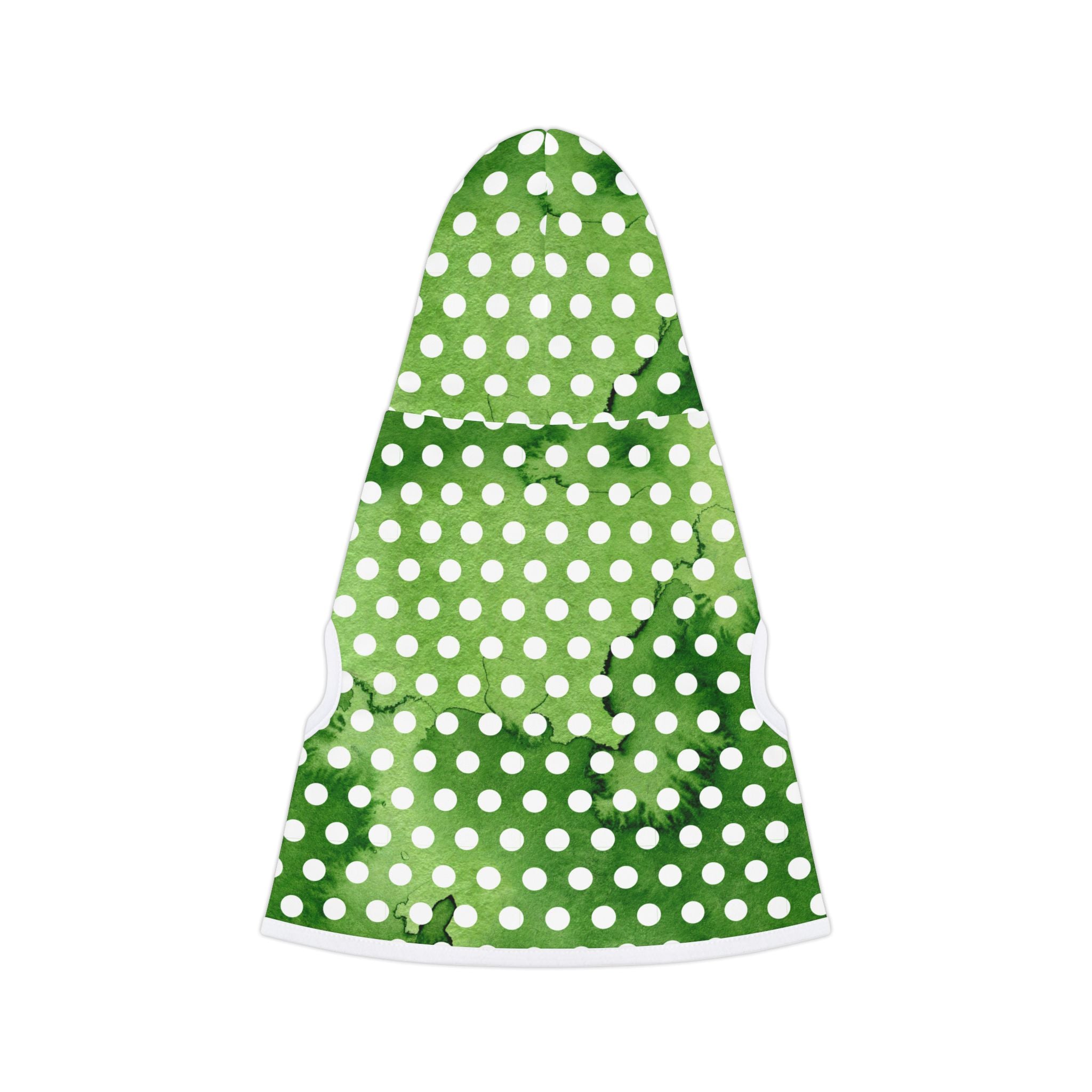 St Patrick's Day Polka Dots Dog Hoodie
