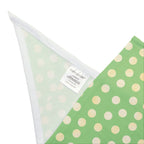 Green Polka Dots Dog Bandana