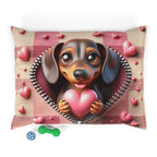 Dachshund Valentine's Dog Bed