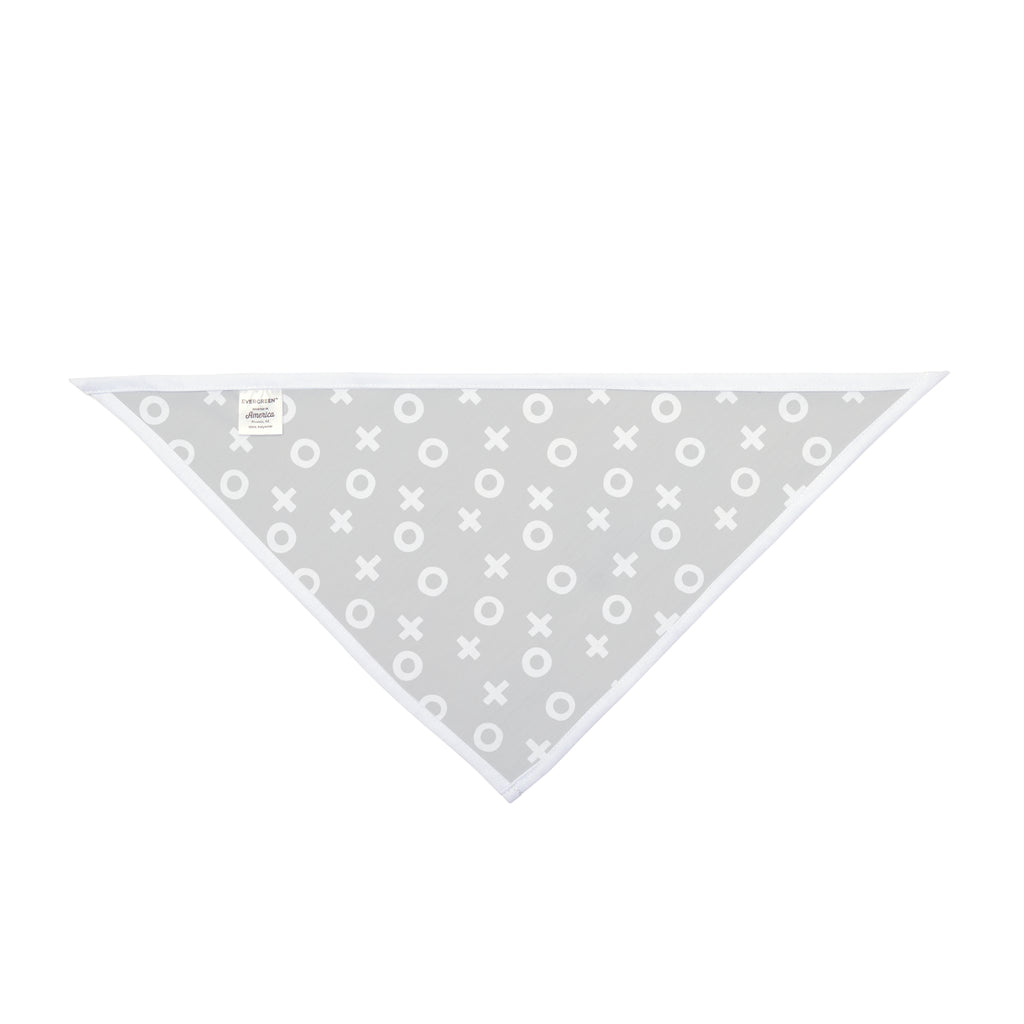 Black & White Naughts and Crosses Dog Bandana