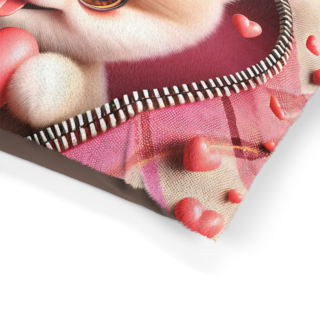 Pomeranian Valentine's Dog Bed