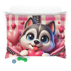 Husky Valentine's Dog Bed