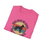 Dogs Make Me Happy T-Shirt