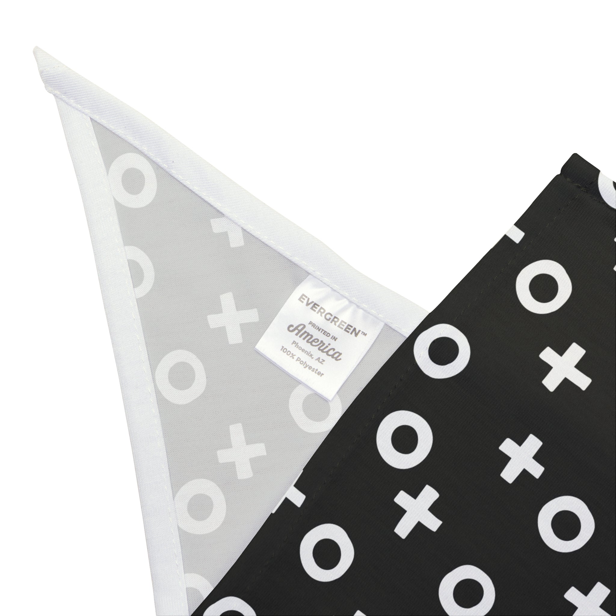 Black & White Naughts and Crosses Dog Bandana