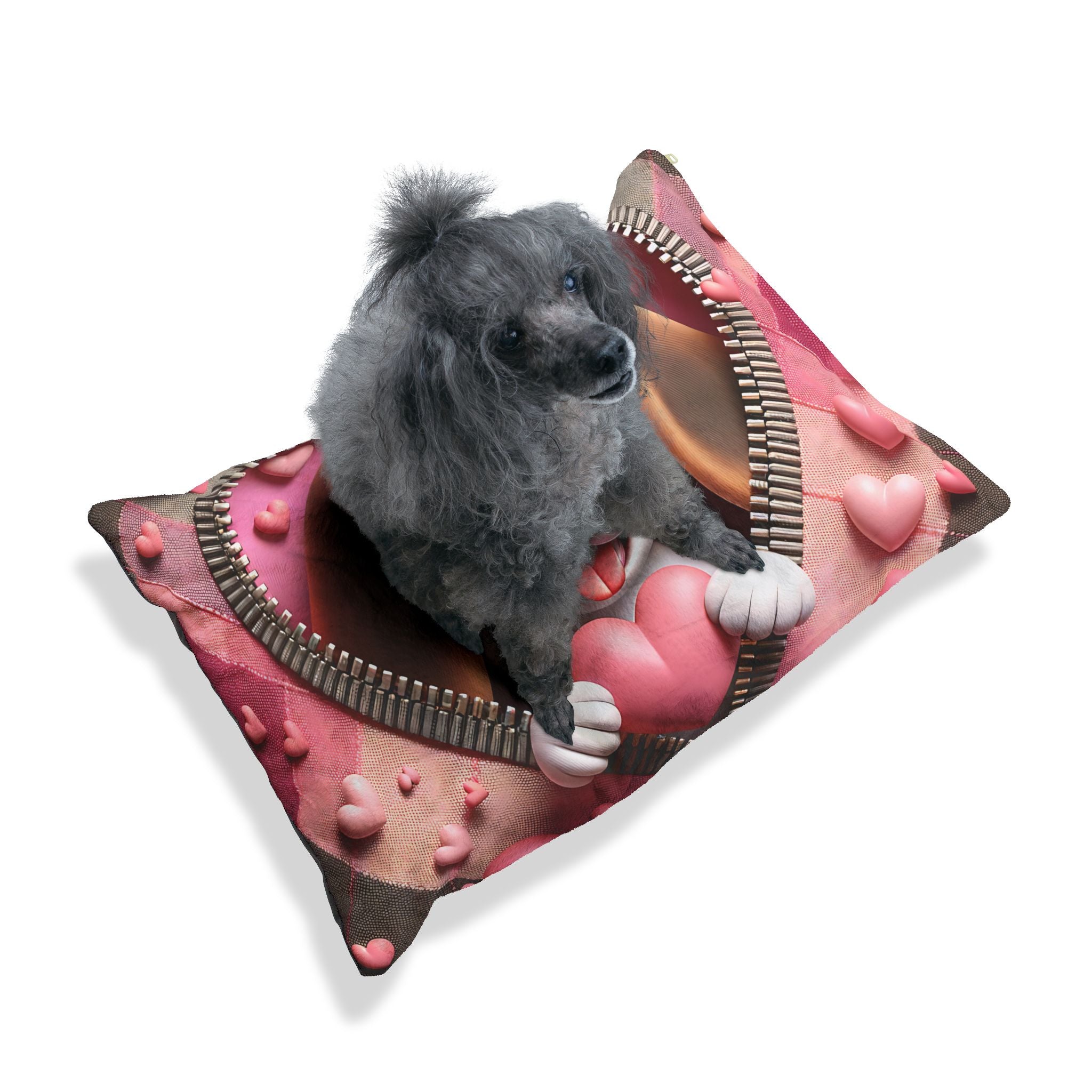 Beagle Valentine's Dog Bed