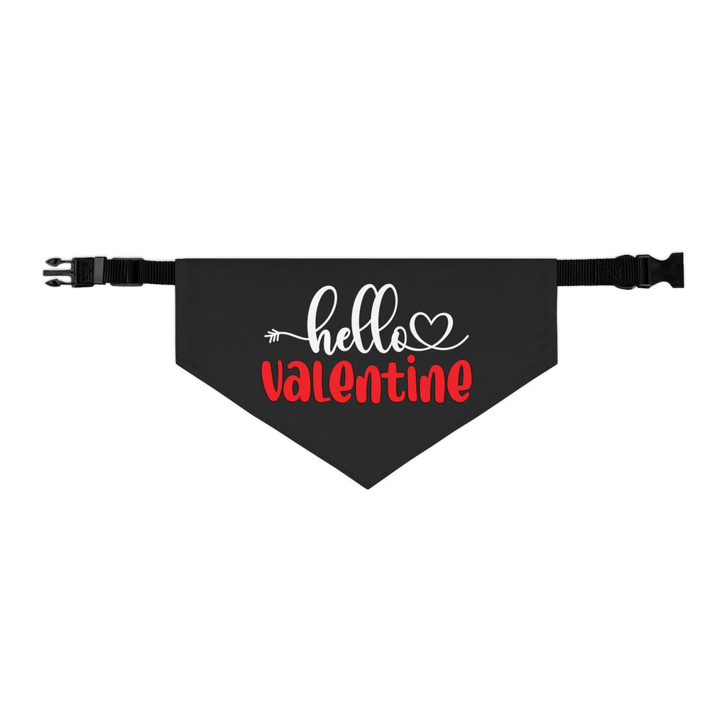 Hello Valentine Dog  Bandana Collar