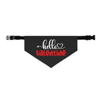 Hello Valentine Dog  Bandana Collar