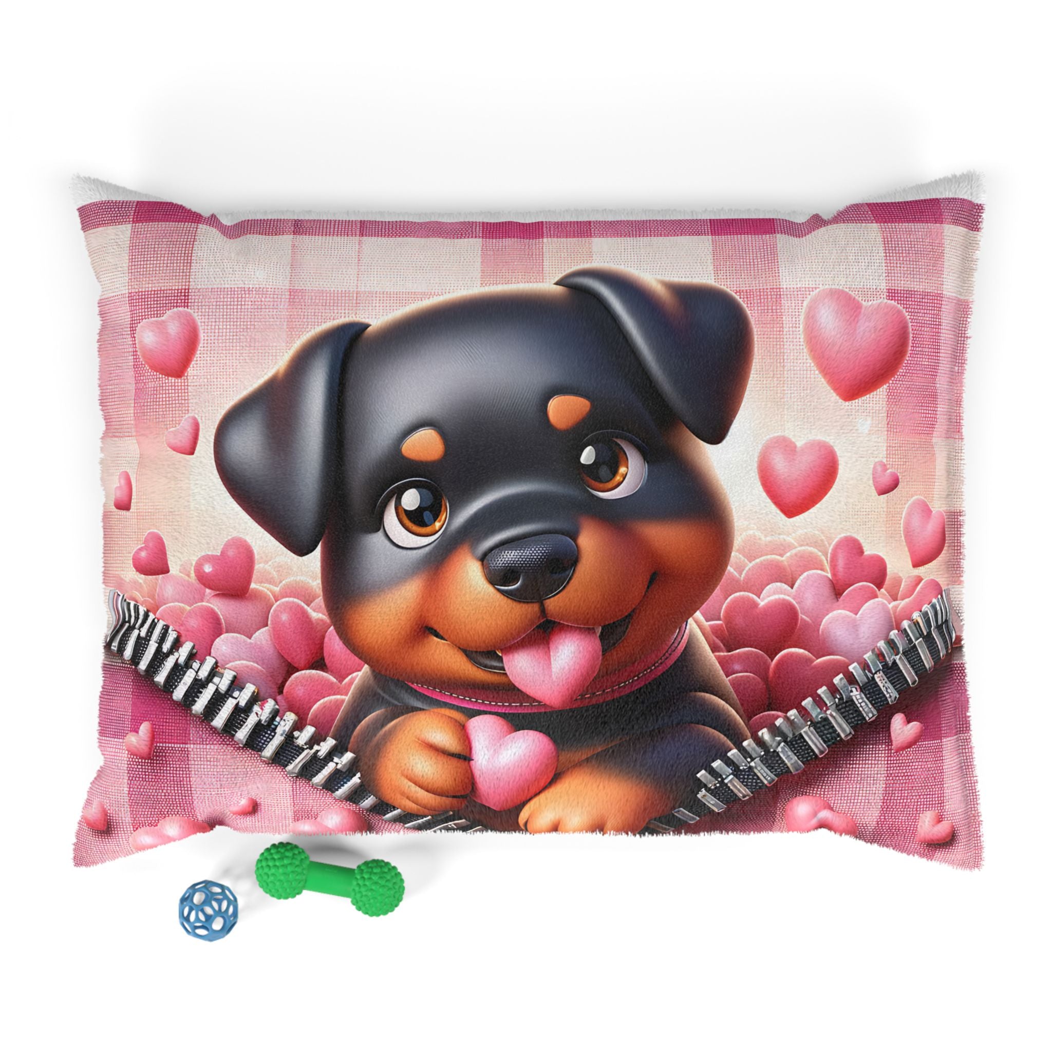 Rottweiler Valentine's Dog Bed