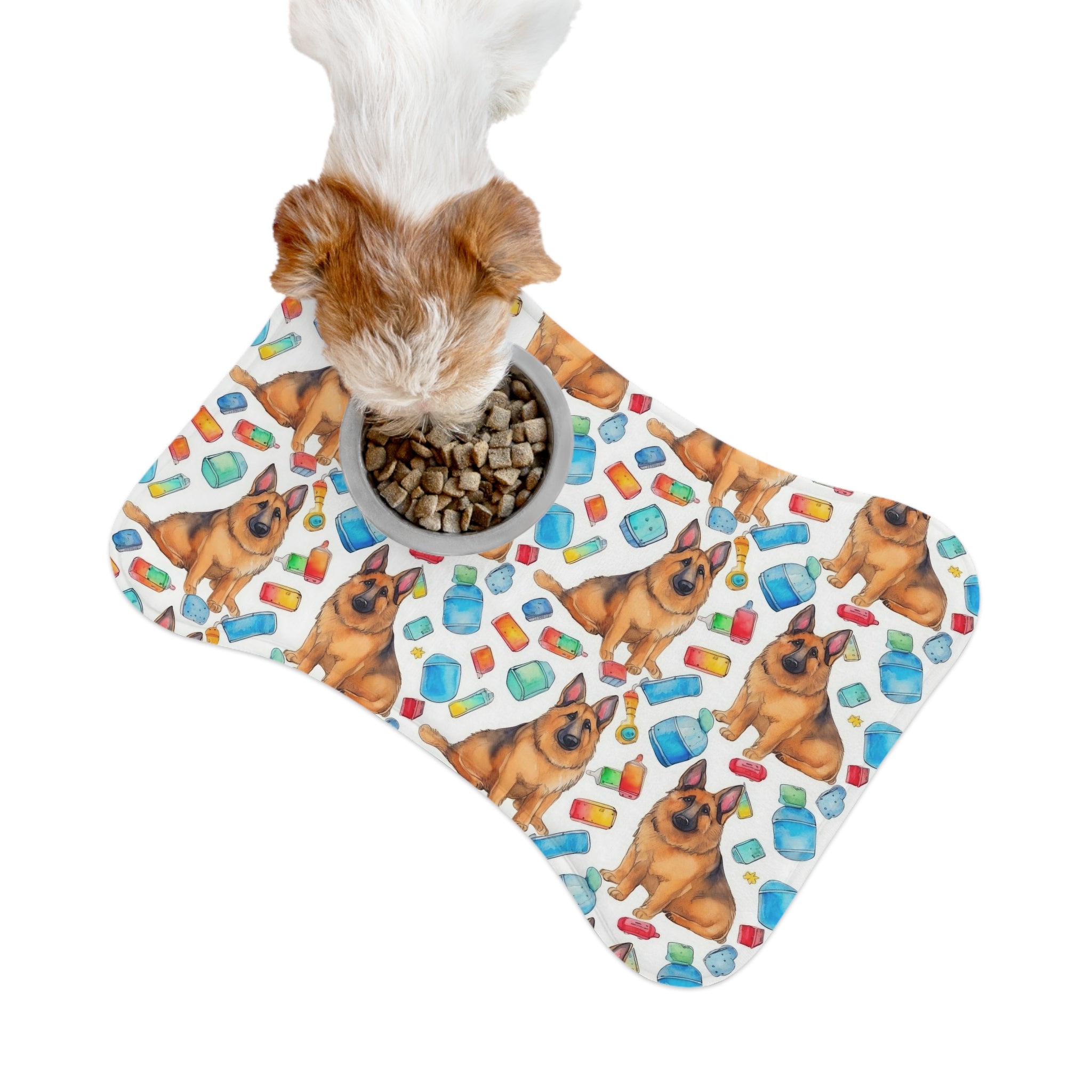 German Shepherd Pattern Feeding Mat