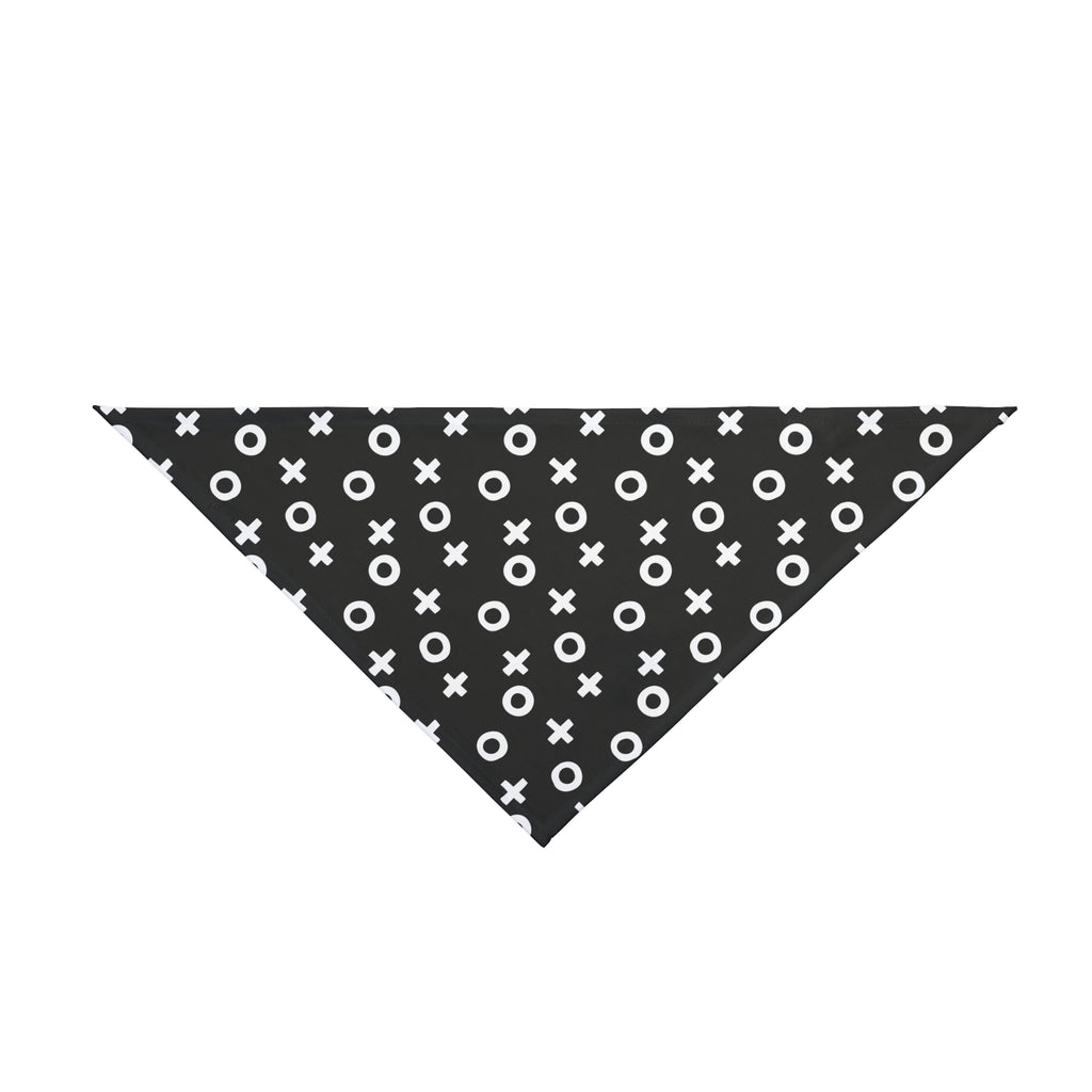 Black & White Naughts and Crosses Dog Bandana